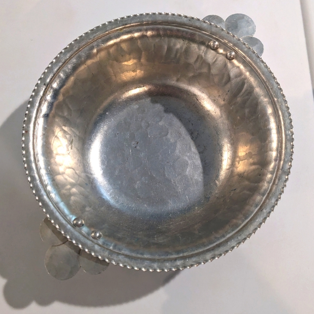 Continental Silver Co. Hammered Aluminum bowl